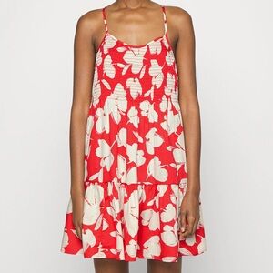 GAP Red and White Floral Mini Dress